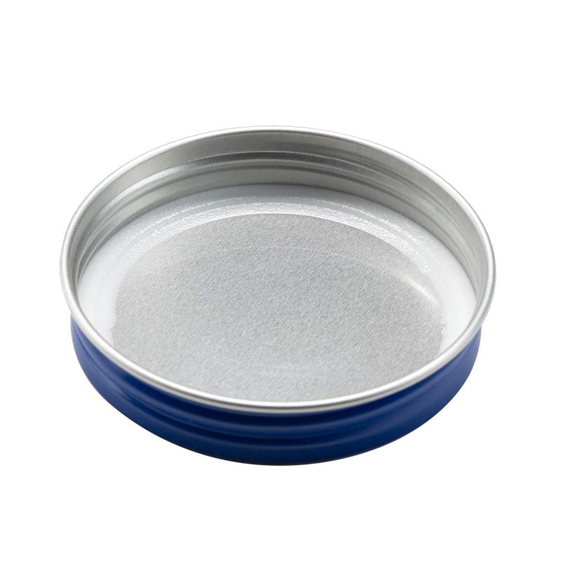 AllSpice Rust-Proof Wide Mouth Aluminum Metal Mason Jar Lids Leak-Proof 12-Pack (Blue) - Image 4